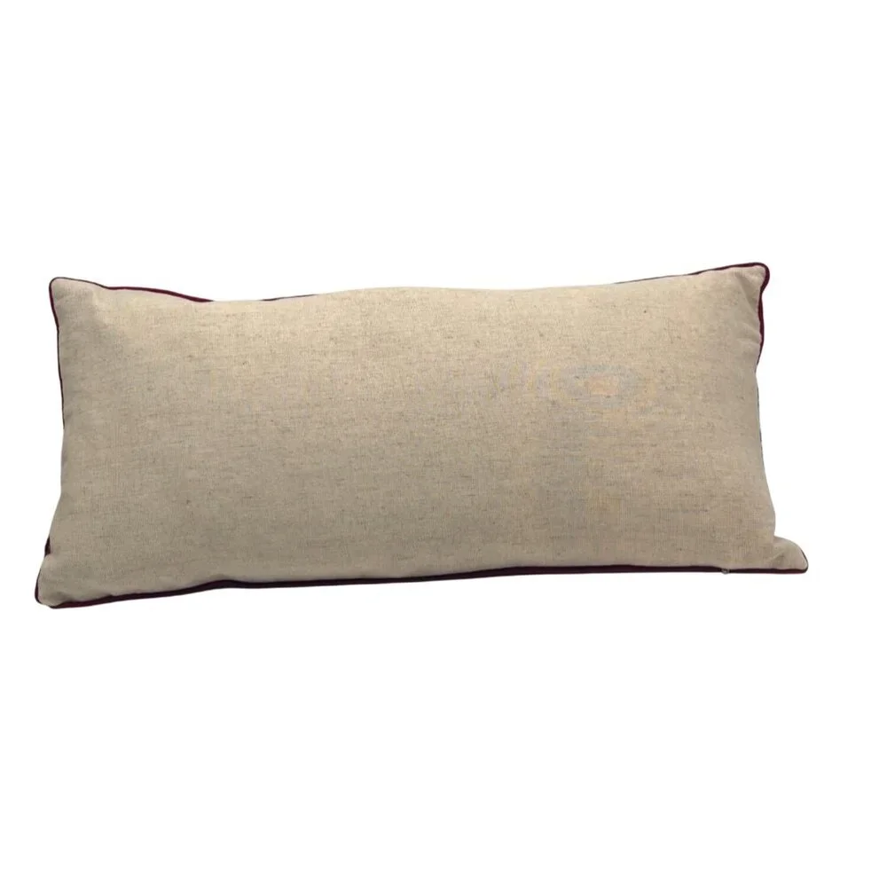XIA Home Fashions Holiday Greetings 8 x 18 Feather Accent Pillow